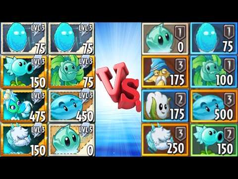 Plants vs Zombies 2: All Ice PvZ 2 vs All Ice PvZ 2 Chinese Version
