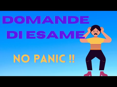 DOMANDE DI ESAME OSS.