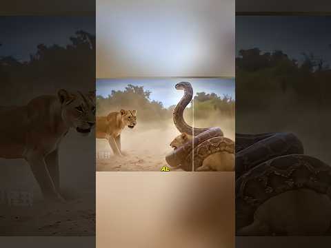 🦁 ¡4 LEONAS contra una PITÓN GIGANTE! 😱 La Batalla Más Desesperada por Salvar a su Cachorro 🐍🔥