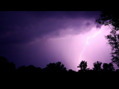 Heavy Thunderstorm Sounds ☔ Relaxing Rain, Thunder & Lightning Ambience for Sleep 🌩️ HD Nature Video