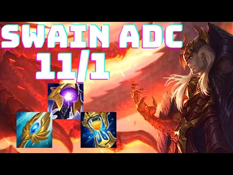 SWAIN ADC É MELHOR DO QUE EU IMAGINAVA! O DANO MEU PAI! - lol
