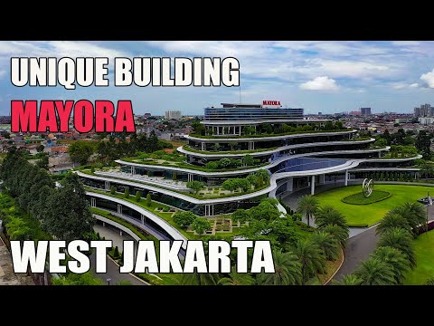 an Unique Architecture Mayora Building - West Jakarta - Drone View