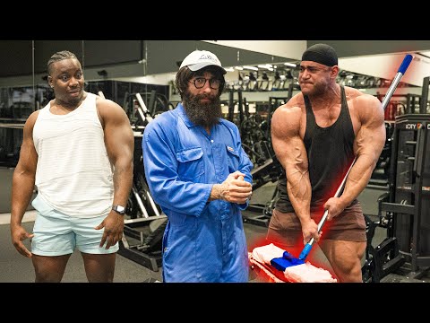 ELITE Powerlifter ANATOLY Use 32kg Mop | Pretended to be a CLEANER in a GYM #40