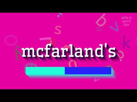 How to say "mcfarland's"! (High Quality Voices)