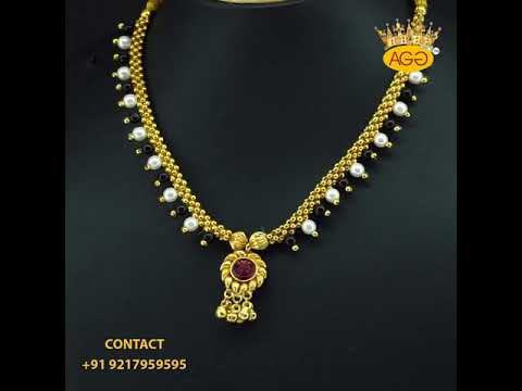 Copper imitation traditional fancy saaj ghat pendant golden ...