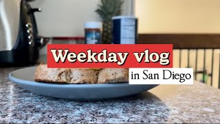 【アメリカ生活】weekday vlog🌴平日vlog in サンディエゴ  l  1日の食事  l  購入品紹介