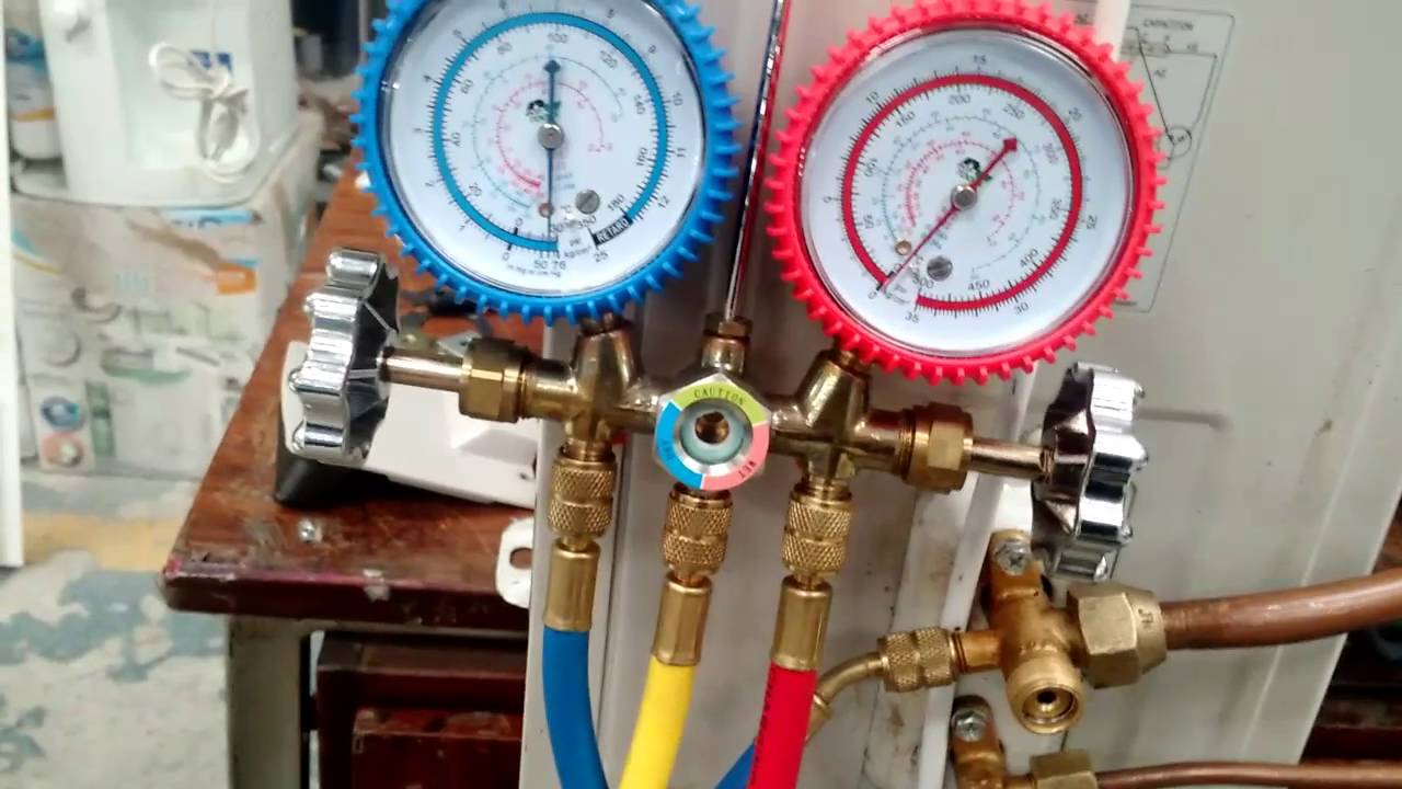 Com fazer carga de gás ar condicionado split (R22)