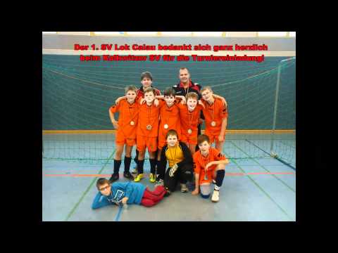 Siegerehrung beim D-Junioren-Turnier des Kolkwitzer SV am 22.01.2012