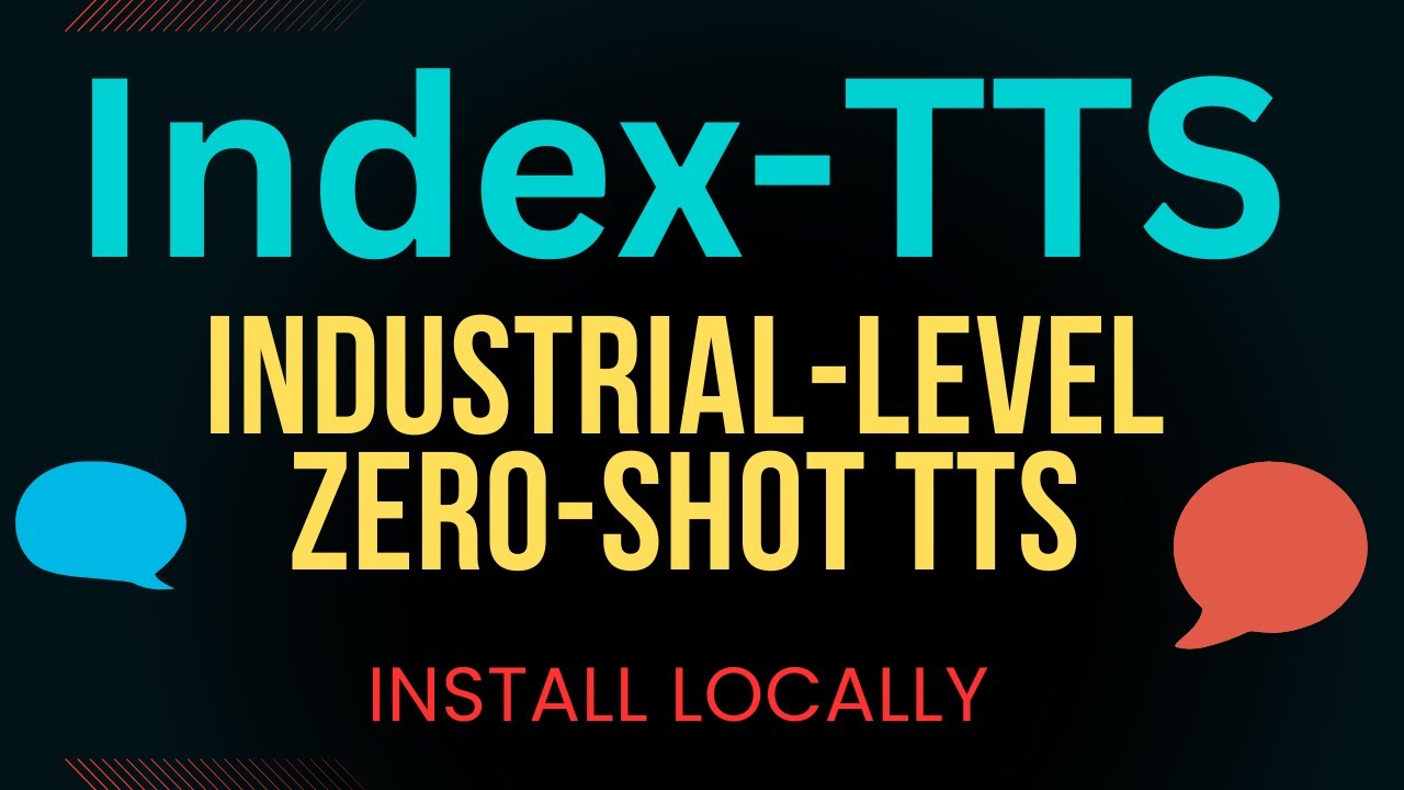 IndexTTS: Industrial-Level Zero-Shot TTS Model: Install Locally