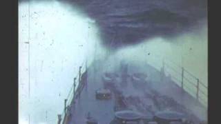 WW II : RARE COLOR FILM : B-25'S TAKE OFF FROM CARRIER