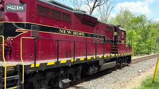 New Hope and Ivyland Train led by 8218