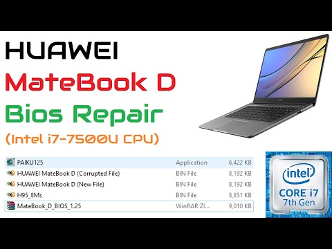 Fix Your Original Bios | HUAWEI MateBook D (PL-W29) Bios Repair (Intel i7-7500U CPU)