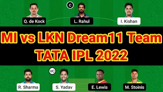 MI vs LKN Dream11 Prediction. MI vs LSG Dream11 Prediction. MI vs LKN. MI vs LSG. Mumbai vs Lucknow.