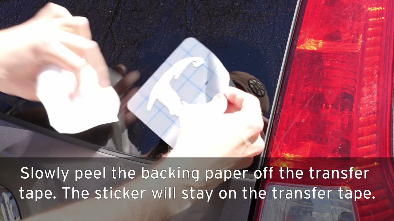 How to Apply a Transfer Tape Sticker - Cape Cod Stickers