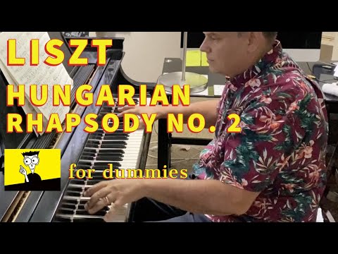 LISZT: Hungarian Rhapsody No. 2 ("Friska" section) at about half speed