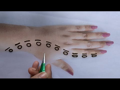 #10 number Easy mehndi design trick-Latest designs for beginners-Arabic Mehndi designs tutorial2019 Video