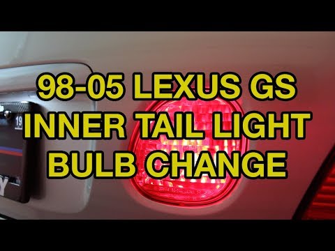 1998-2005 Lexus GS Trunk Brake Light Bulb Replacement - LED Upgrade