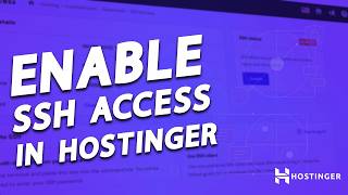 How to Enable SSH in Hostinger (Easy Steps)