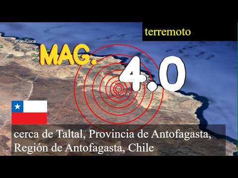 😱🚨  Terremoto cerca de Taltal, Provincia de Antofagasta, Región de Antofagasta, Chile actualizacione