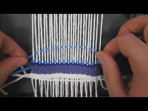 How to weave stripes