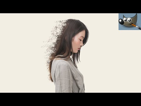 Create a Disintegration Effect in Gimp
