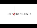 Do not be SILENT! – Help Combating Human Trafficking! - 22.10.2020