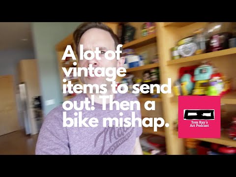 A lot of vintage items to send out! Then a bike mishap | Reselling - Tom Ray's Day 200526