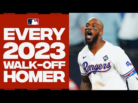 EVERY 2023 walk-off home run! (ft. the MOST HYPE celebrations and BAT FLIPS!)