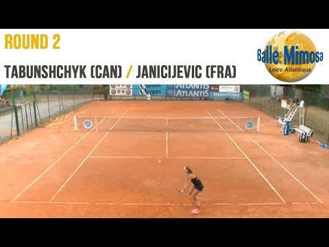 TABUNSHCHYK (CAN) vs JANICIJEVIC (FRA) 2nd Round - Center court