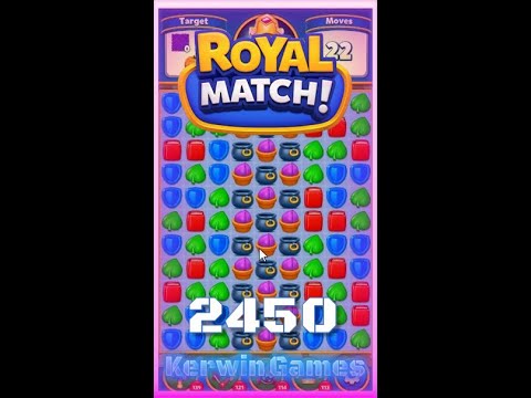 Royal Match Level 2450 - No Boosters Gameplay