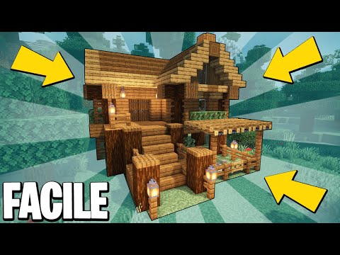 HOW TO BUILD A SURVIVAL HOUSE IN SPRUCE WOOD! [FACILE] - Minecraft ITA TUTORIAL