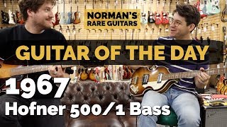 Video thumbnail for Guitar of the Day: 1967 Hofner 500/1 Bass | Norman's Rare Guitars by Normans Rare Guitars