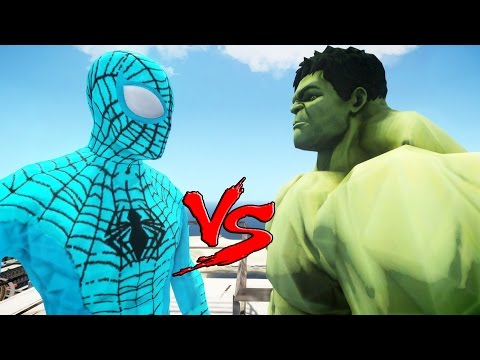 The Amazing Blue Spiderman vs The Incredible Hulk Video