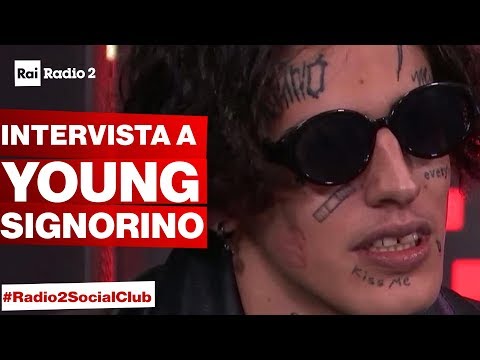 Intervista a YOUNG SIGNORINO a Radio2 Social Club: amore e...Sanremo?