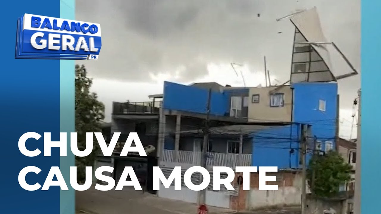 Chuva em Curitiba e região gera estrago e morte: pinheiro cai em cima de carro e mata empresário