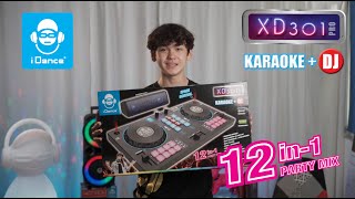Video thumbnail for iDance DJ Station XD301 PARTY MIX, Bluetooth Speaker, USB MP3 , 2x XXL Turntables + SPACE CONTROLS by idanceaudio idanceaudio