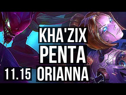 KHA'ZIX vs ORIANNA (MID) | Penta, 1.4M mastery, 300+ games | EUW Grandmaster | v11.15