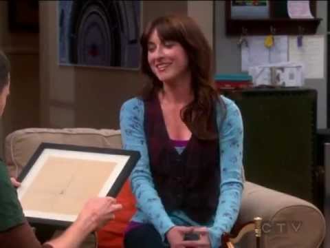 Alex showing Sheldon the presents that she got Sheldon to give to Amy
