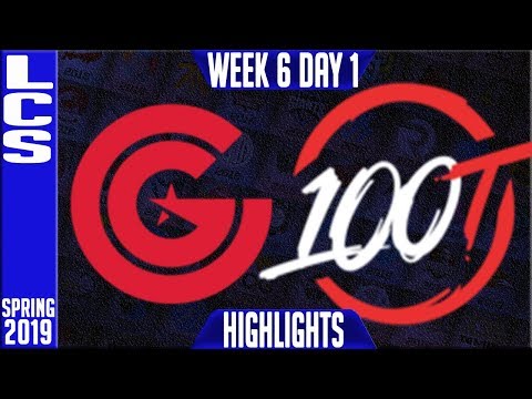 CG vs 100 Highlights | LCS Spring 2019 Week 6 Day 1 | Clutch Gaming vs 100 Thieves