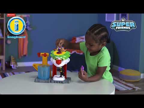 thumbnail video image 2 of Set de Juego Imaginext DC Super Friends The Joker y la Casa de la Risa, 2 of 5