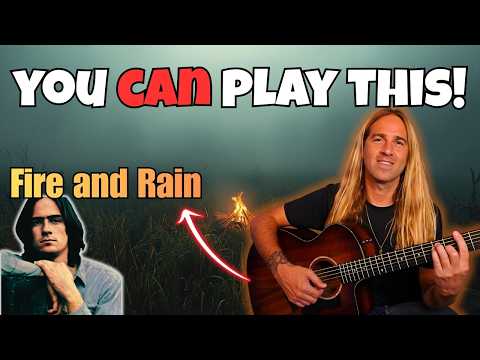 Fire And Rain - Beginner Friendly Version - Free Cheat Sheet