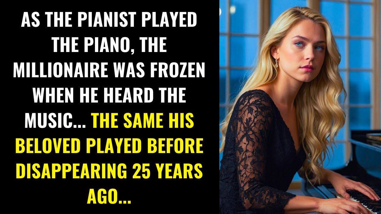 THE MILLIONAIRE WAS FROZEN WHEN HE HEARD THE MUSIC HIS BELOVED USED TO PLAY BEFORE SHE DISAPPEARED..