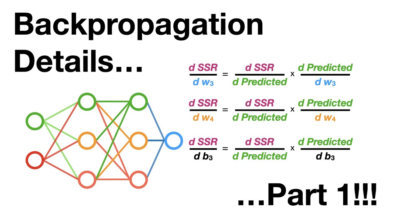 Backpropagation Details Pt. 1: Optimizing 3 parameters simultaneously.
