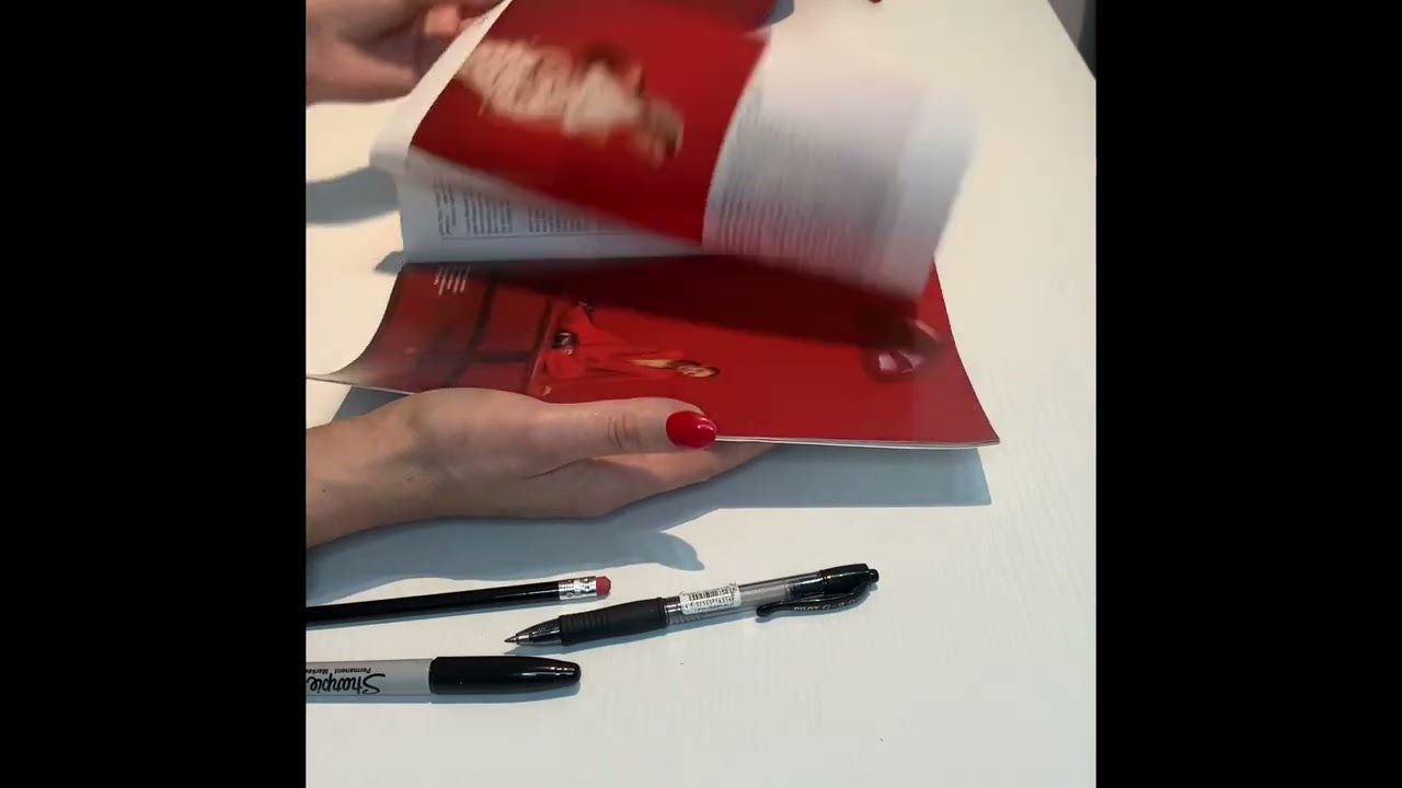 ASMR Red Office Stilettos 👠 & Sunday Times Magazine 🗞 Page Turning Sleep Help Relaxation