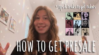 how to get PRESALE for THE ERAS TOUR + tips and tricks to GET TICKETS 🤍