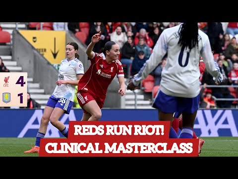 Liverpool 4-1 Aston Villa. Clinical Liverpool Blow Villa Away with Four-Goal Masterclass.