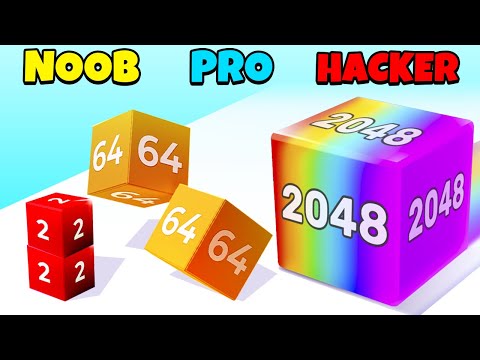 NOOB vs PRO vs HACKER - Chain Cube 2048