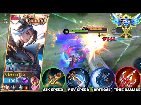 How To Win MCL Easily Using Ling | Ling Best Critical Attack Speed Build - Mobile Legends
