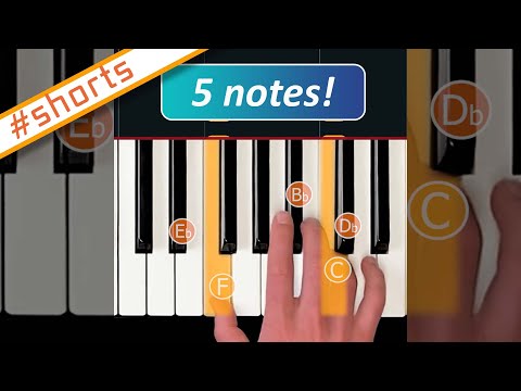 EASY piano song you need to learn! (5-notes) #shorts