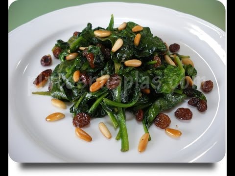 Espinacas salteadas a la catalana